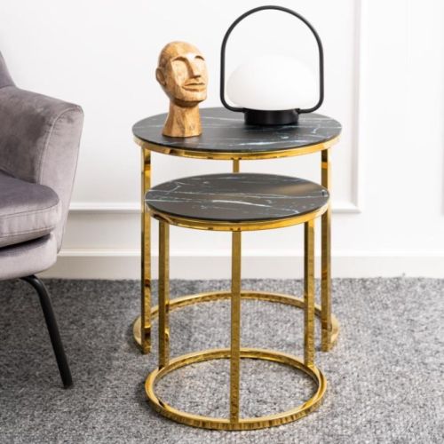 Black Nest of Tables