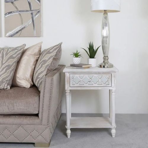 Mirrored End Table Category