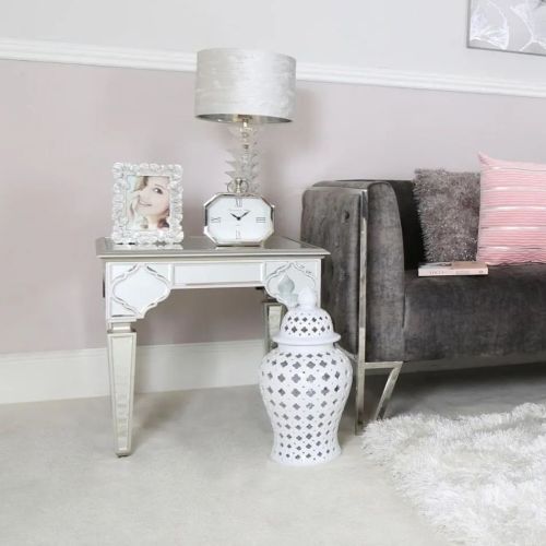 Mirrored End Table Category