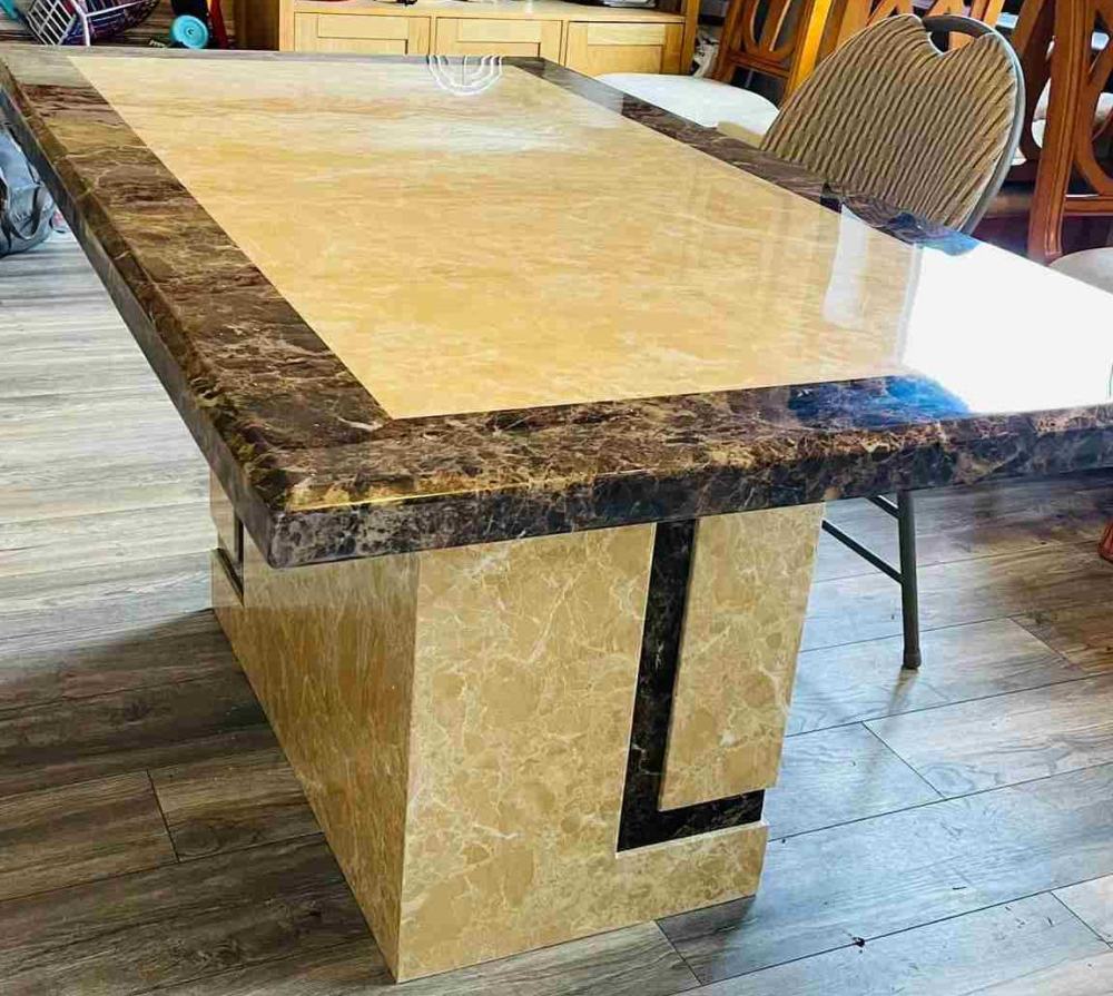 Venice Dining Table - Cream Marble - Sizes Available