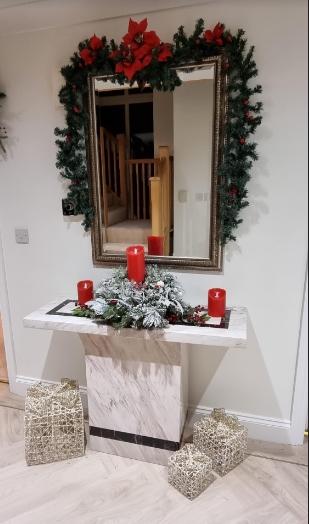 Rome Console Table - Beige Marble