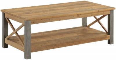 Product photograph of Urban Elegance Reclaimed Wood Coffee Table from Choice Furniture Superstore