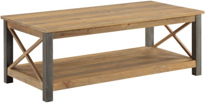 Product photograph of Urban Elegance Reclaimed Wood Large Coffee Table from Choice Furniture Superstore