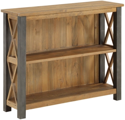 Product photograph of Urban Elegance Reclaimed Wood Low Bookcase from Choice Furniture Superstore