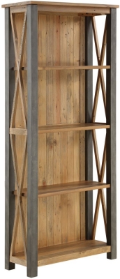 Urban Elegance Reclaimed Wood Tall Bookcase