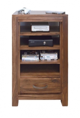 Product photograph of Mayan Walnut 1 Drawer Entertainment Unit from Choice Furniture Superstore