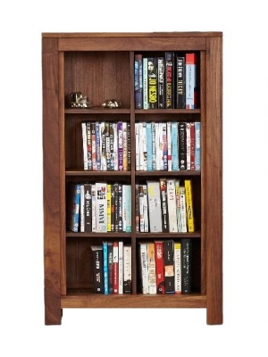 Product photograph of Mayan Walnut Cd And Dvd Storage Cabinet from Choice Furniture Superstore