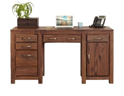 Product photograph of Mayan Walnut Computer Desk from Choice Furniture Superstore