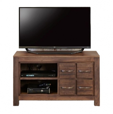 Product photograph of Mayan Walnut Television Cabinet from Choice Furniture Superstore