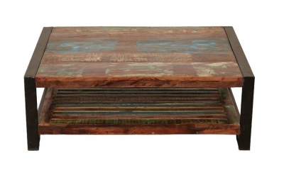 Product photograph of Urban Chic Reclaimed Rectangular Coffee Table from Choice Furniture Superstore