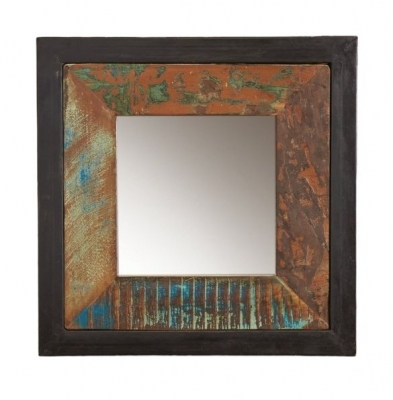 Product photograph of Urban Chic Reclaimed Square Mirror - 60cm X 60cm from Choice Furniture Superstore