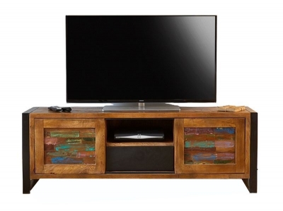 Product photograph of Urban Chic Reclaimed Wide Tv Cabinet from Choice Furniture Superstore