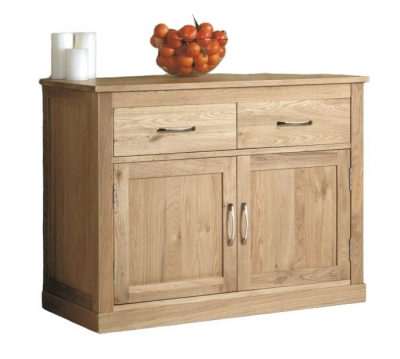 Product photograph of Mobel Oak Narrow Small Sideboard from Choice Furniture Superstore