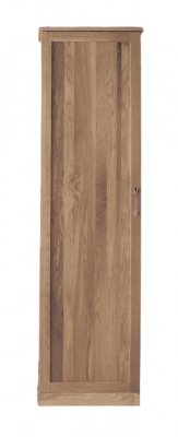 Product photograph of Mobel Oak Tall Shoe Cupboard from Choice Furniture Superstore