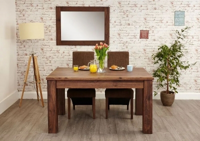Product photograph of Mayan Walnut 6 Seater Extending Dining Table from Choice Furniture Superstore