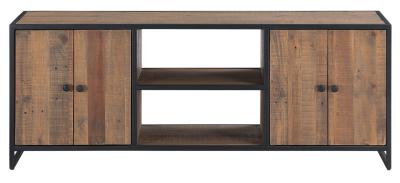 Ooki Reclaimed Wood 4 Door Tv Unit