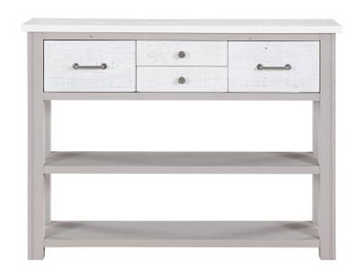 Greystone Reclaimed Wood 4 Drawer Console Table