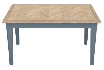 Product photograph of Signature 140cm Blue Dining Table from Choice Furniture Superstore