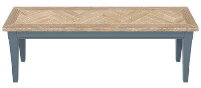 Signature Blue 130cm Dining Bench