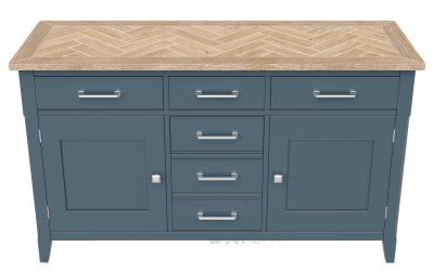 Signature Blue 140cm Medium Sideboard 2 Doors