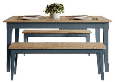 Signature Blue Extending Dining Table 160cm200cm