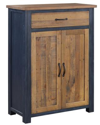 Product photograph of Splash Of Blue 2 Door Shoe Cupboard from Choice Furniture Superstore