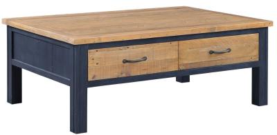 Splash Of Blue 4 Drawer Coffee Table