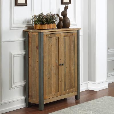 Urmston Elegance Reclaimed Wood Small Shoe Storage Cupboard