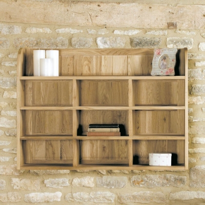 Product photograph of Mobel Oak Wall Rack from Choice Furniture Superstore
