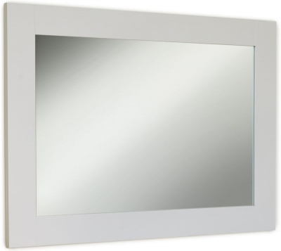 Product photograph of Signature Grey Painted Rectangular Mirror - 81cm-111cm from Choice Furniture Superstore