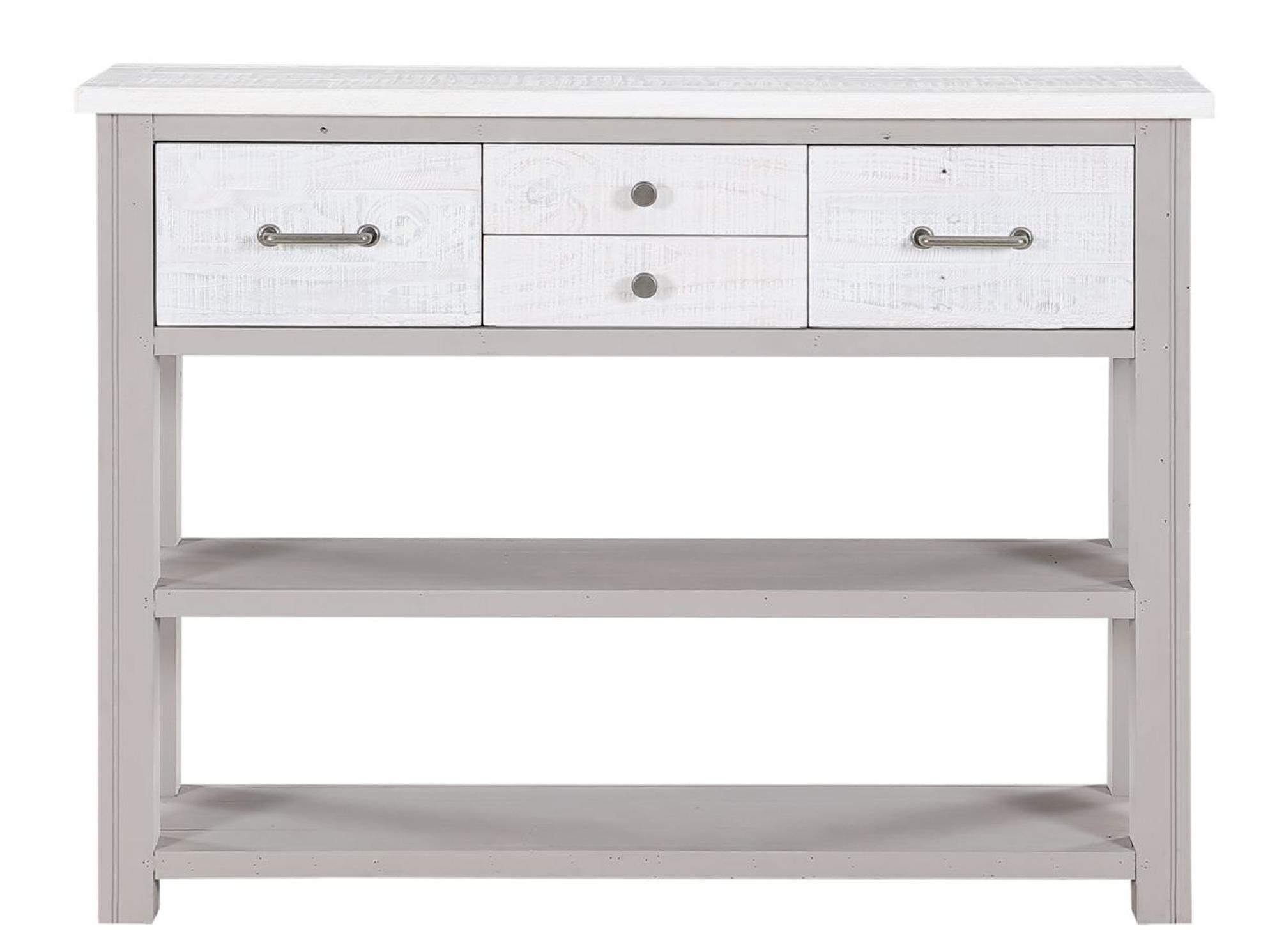 Greystone Reclaimed Wood 4 Drawer Console Table