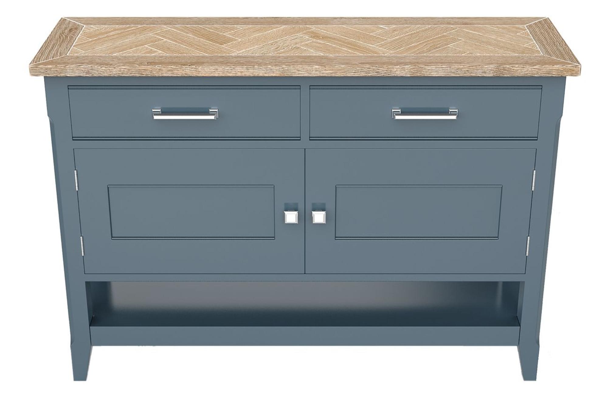 Signature Blue 120cm Small Sideboard - 2 Doors