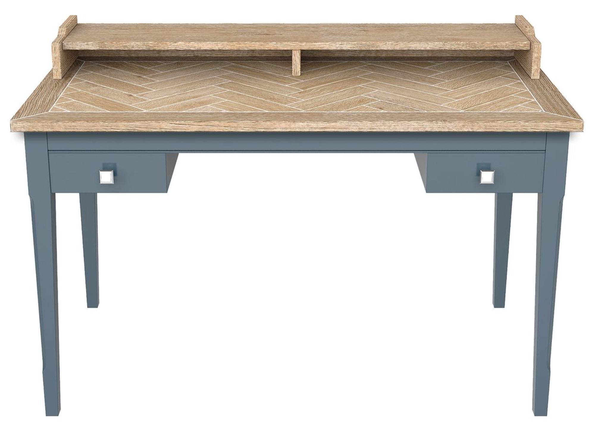 Signature Blue 2 Drawer Desk