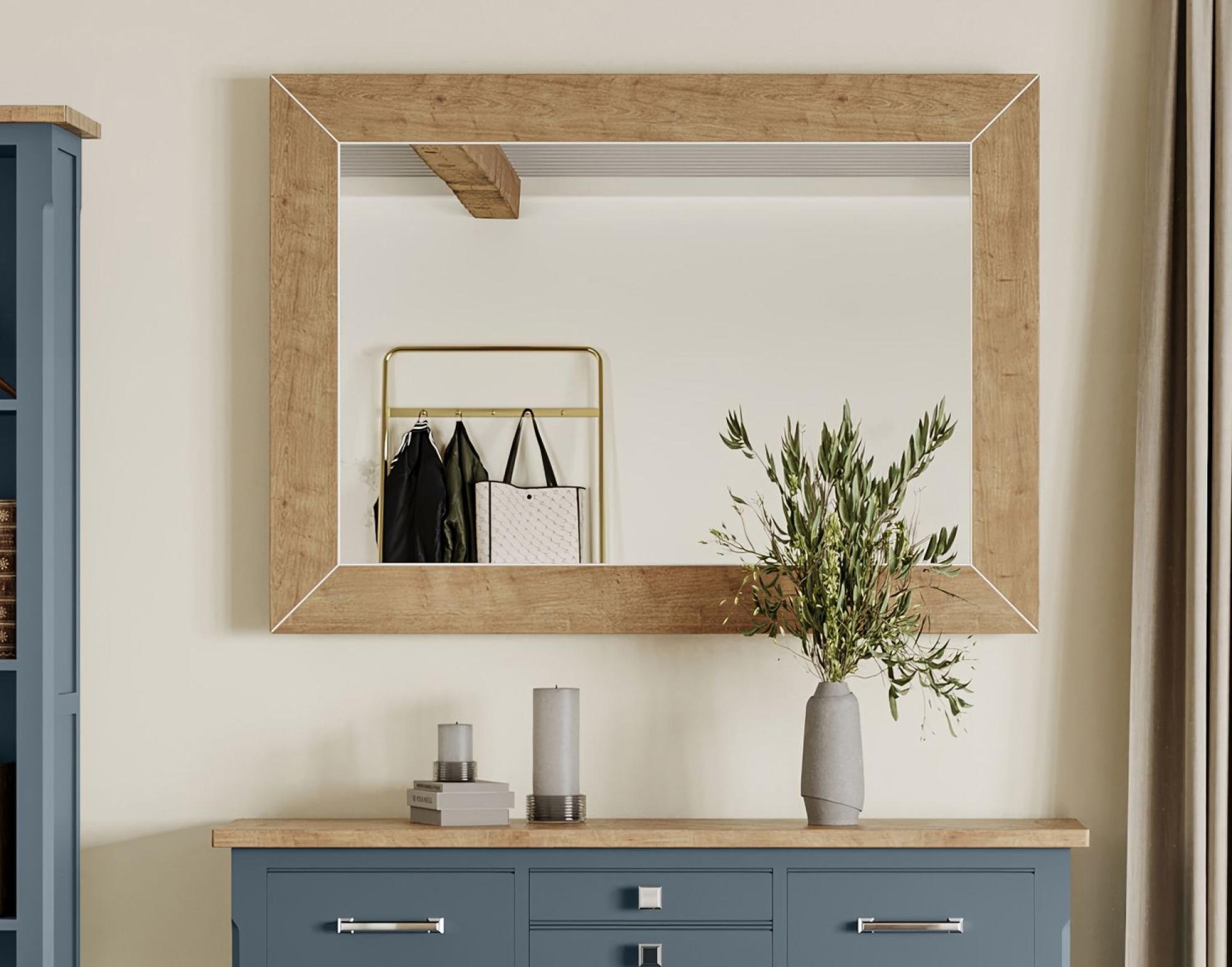 Signature Blue Wall Mirror - 81cm x 111cm