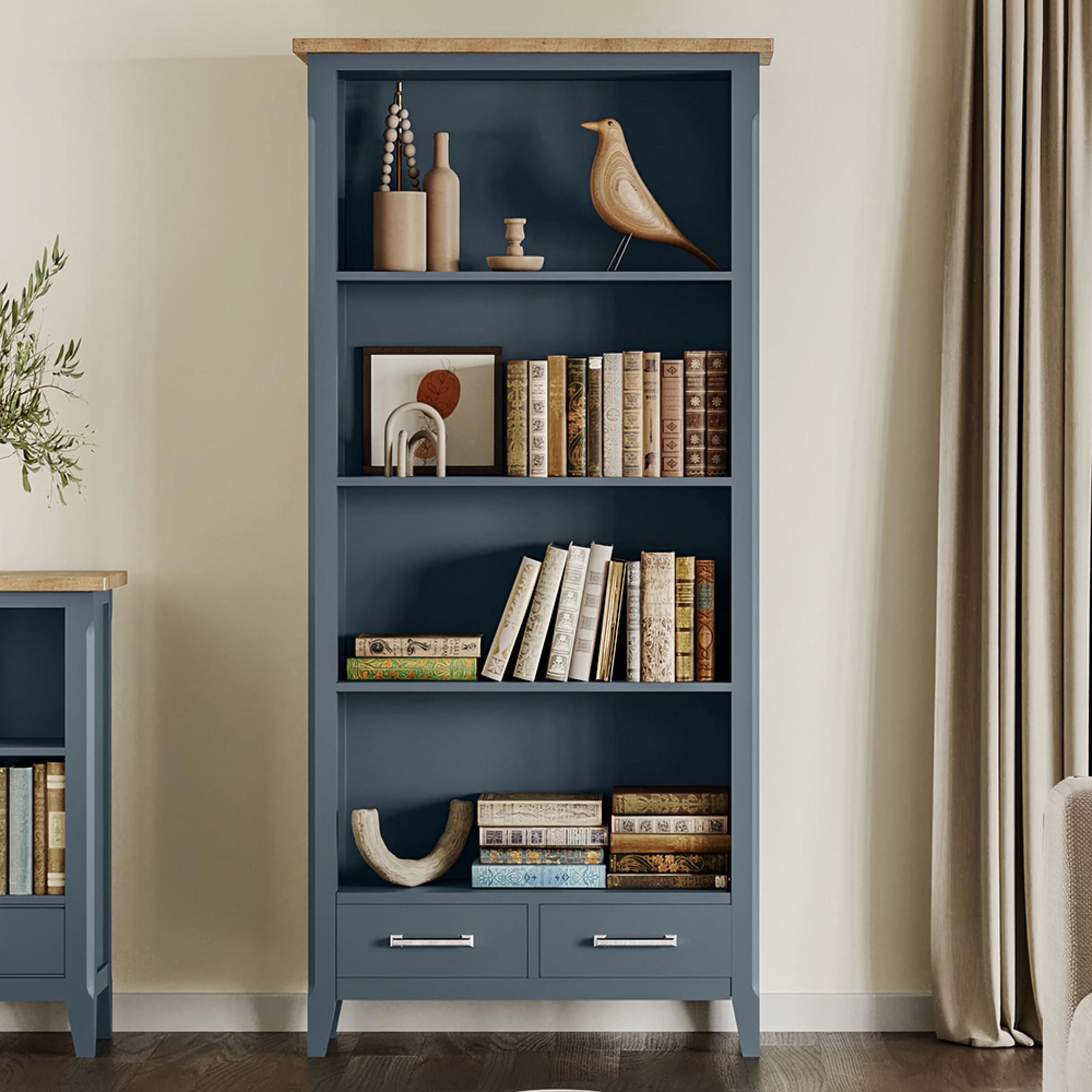 Stafford Blue Tall Bookcase