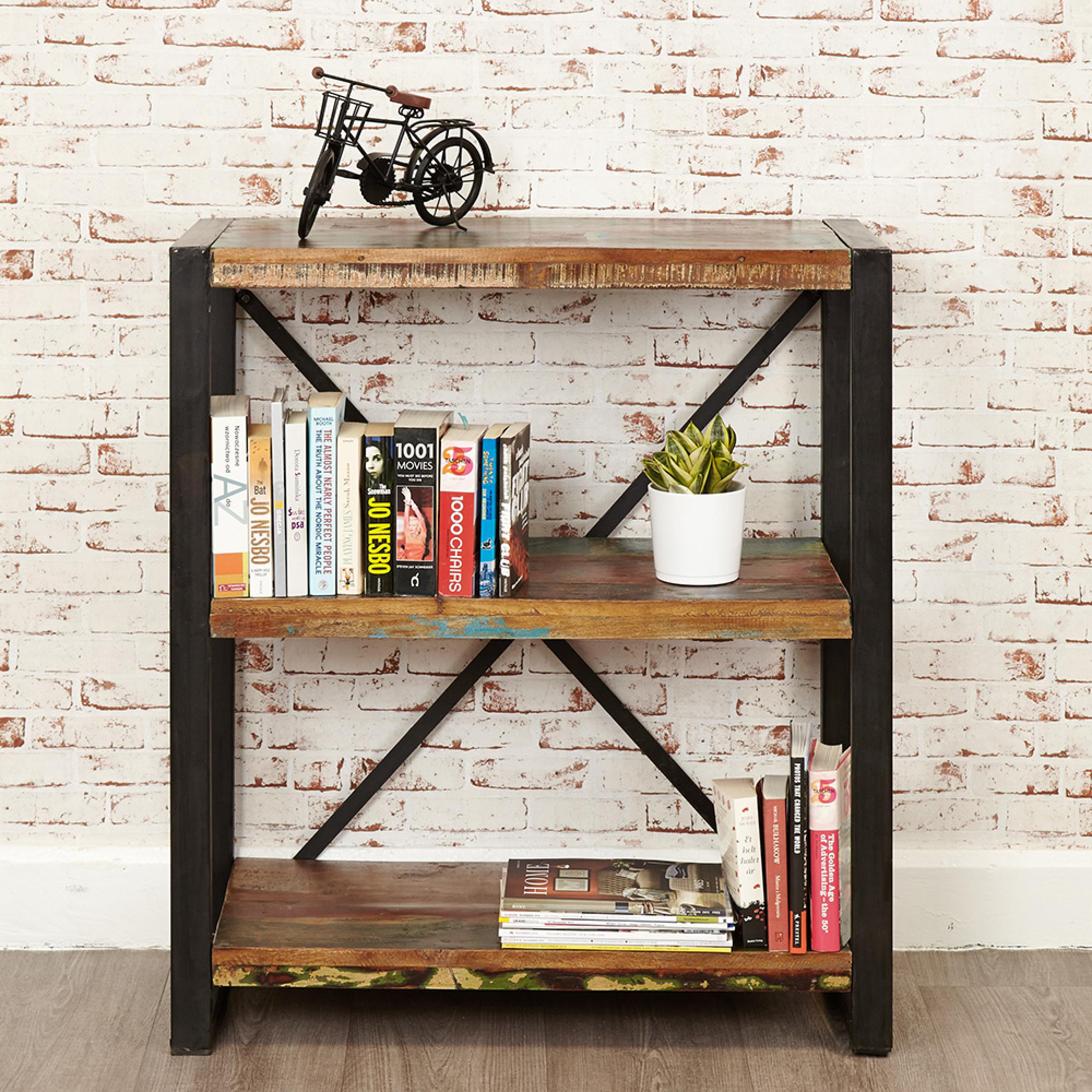 Urmston Chic Reclaimed Low Bookcase