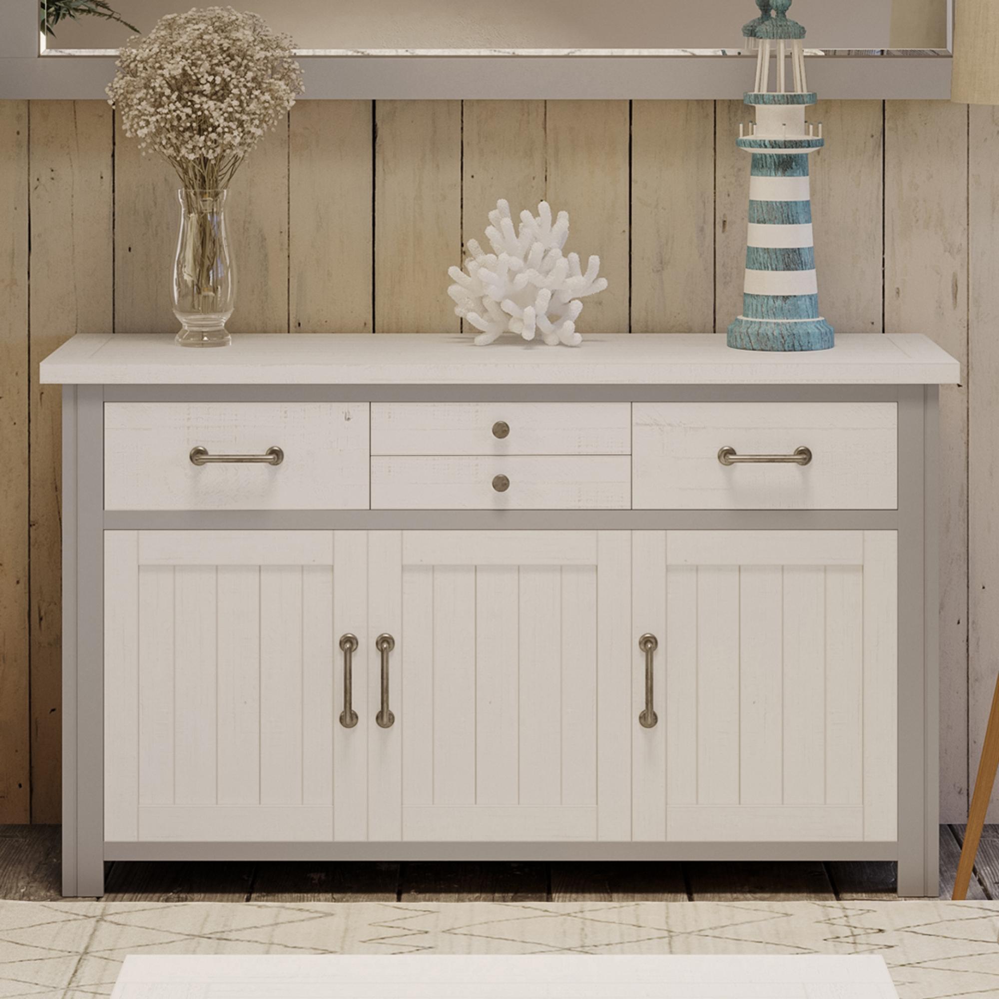 Gosford Reclaimed Wood Medium Sideboard 3 Doors