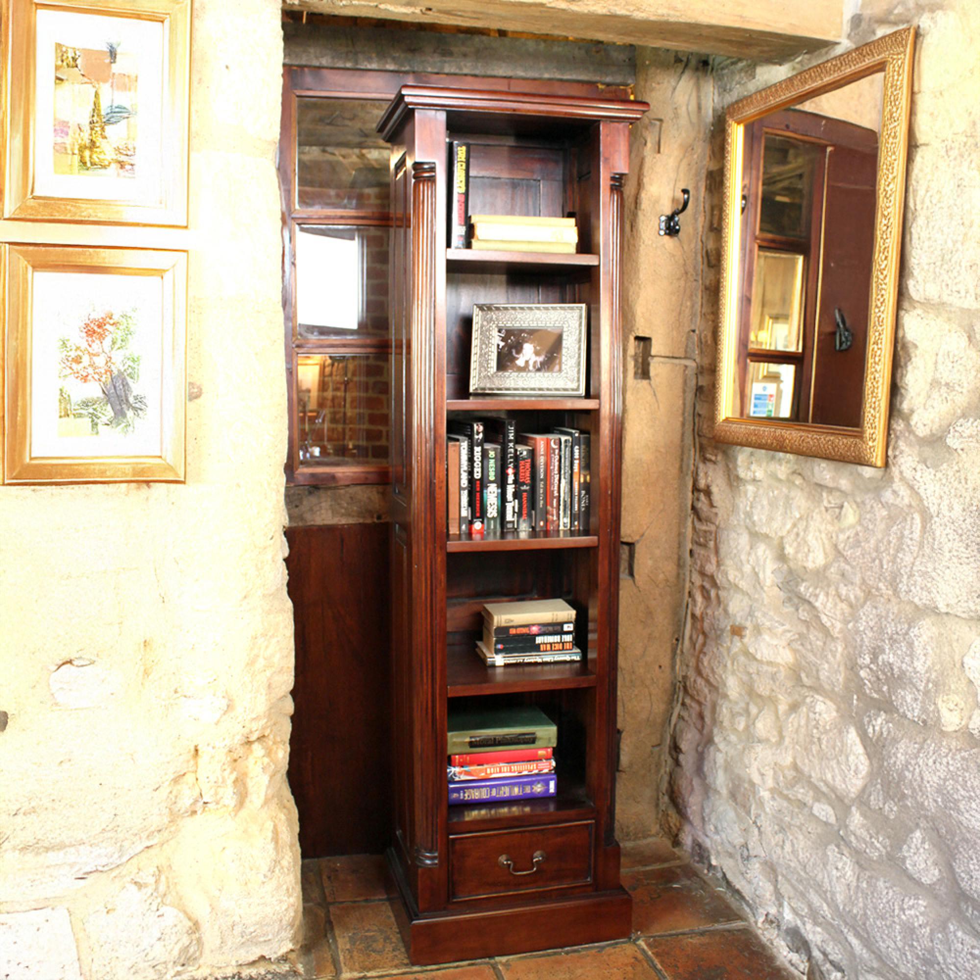 Luton Mahogany Narrow Bookcase