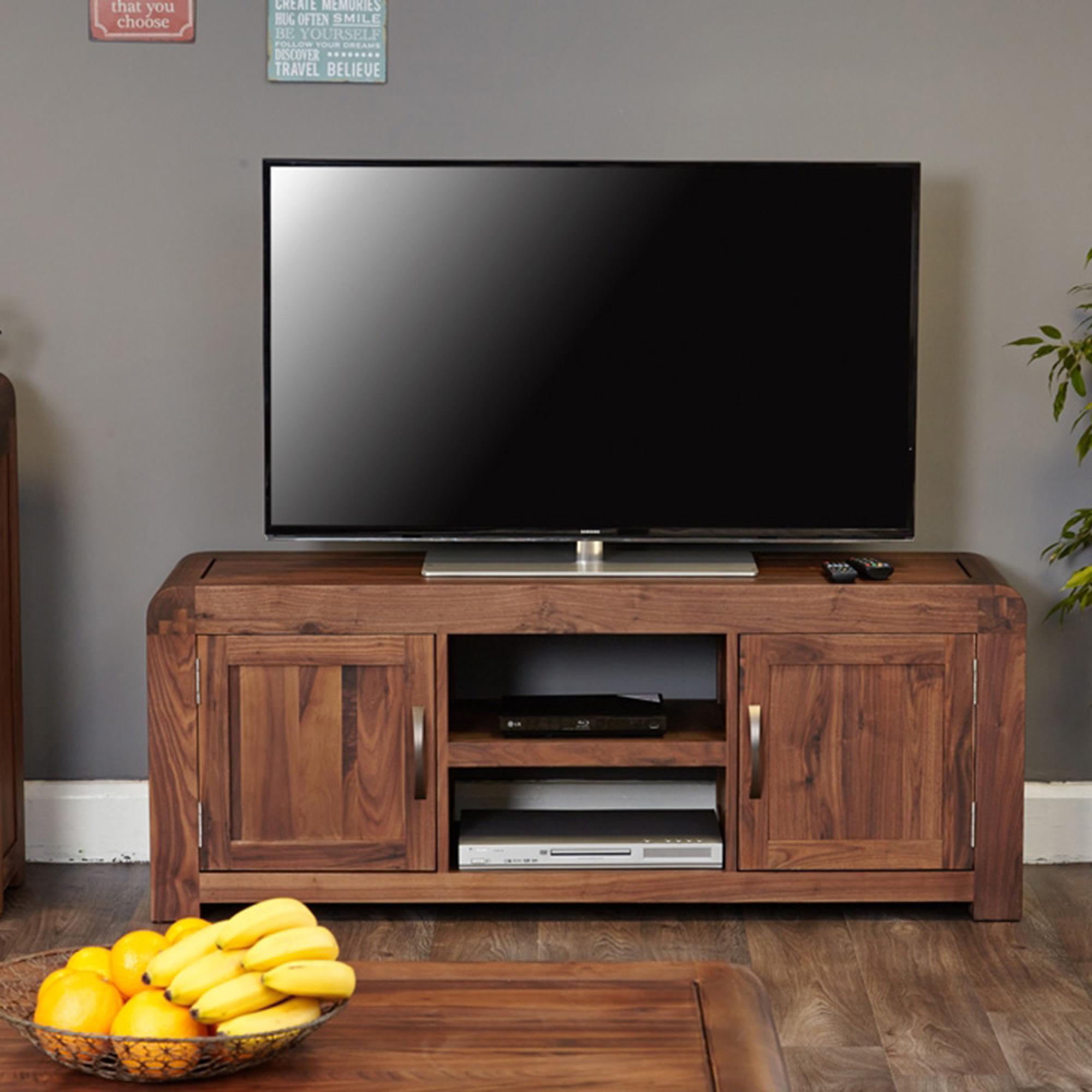 Shelby Walnut 2 Door TV Cabinet