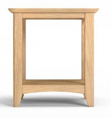 Product photograph of Celina Parquet Style Light Oak Square Side Table from Choice Furniture Superstore
