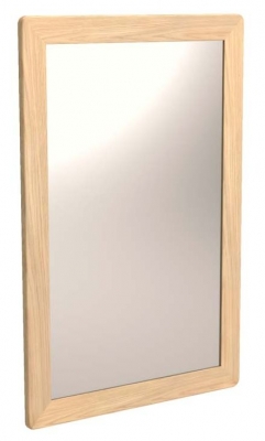 Product photograph of Celina Parquet Style Light Oak Rectngular Wall Mirror - 60cm X 90cm from Choice Furniture Superstore