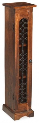 Product photograph of Indian Sheesham Single 1 Door Cd Unit from Choice Furniture Superstore