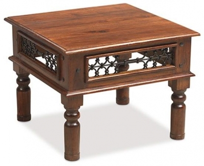 Indian Sheesham Solid Wood Large Square Lamp/Coffee Table