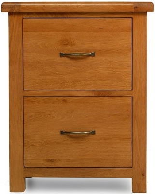Product photograph of Arles Oak 2 Drawers Office Filing Cabinet from Choice Furniture Superstore