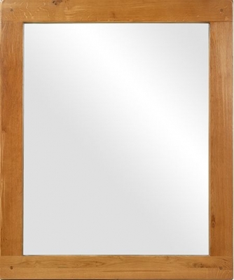 Product photograph of Arles Oak Rectangular Wall Mirror - 120cm X 100cm from Choice Furniture Superstore
