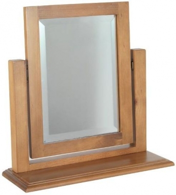 Product photograph of Henbury Lacquered Pine Vanity Mirror from Choice Furniture Superstore