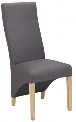 Product photograph of Set Of 2 Ariton Grey Fabric Dining Chair from Choice Furniture Superstore