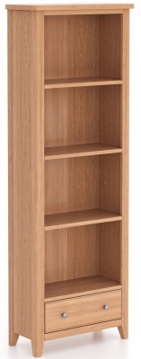Product photograph of Arden Large Bookcase Tall Bookshelf With 1 Bottom Storage Drawer from Choice Furniture Superstore