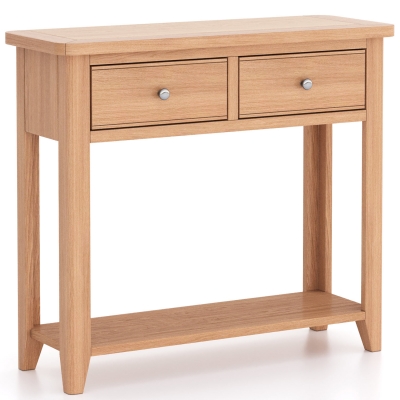 Product photograph of Arden Narrow Console Table 2 Drawers Hallway from Choice Furniture Superstore