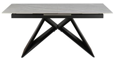 Tifton Argento Grey Ceramic Top 68 Seater Extending Dining Table